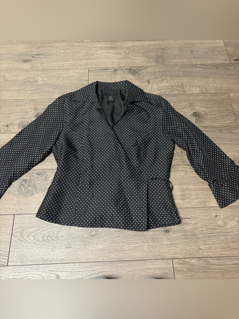 Polka dot wrap top silk small